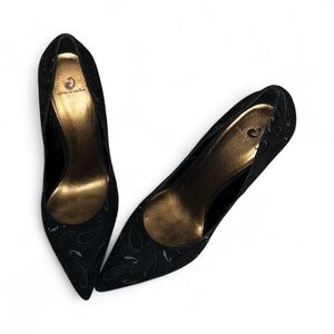 House of Dereon Sz.8 BNWOT! Black velvet. Discontinued